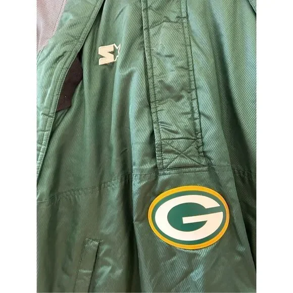 Vintage Starter NFL Pro Line Vintage Green Bay Packers Hooded Jacket Men's Size